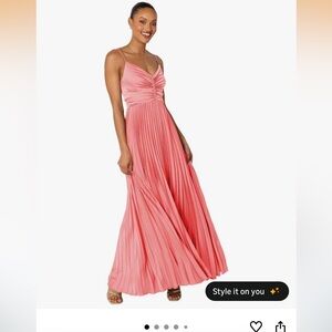 Elegant Pink Maxi Dress